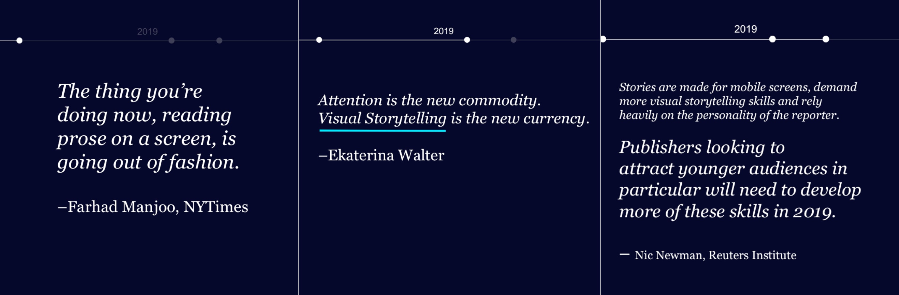 a set of three black and white posters with a quote from the book, attention is the new commodity