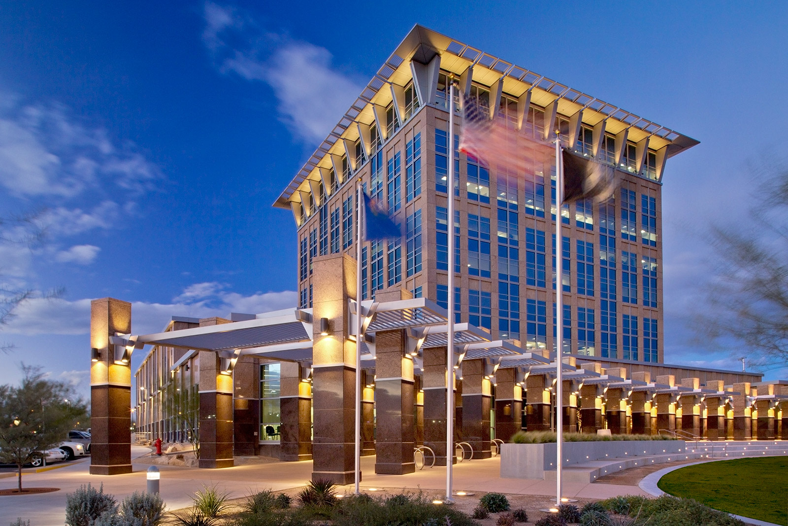 North Las Vegas City Hall + Civic Plaza - Fentress Architects