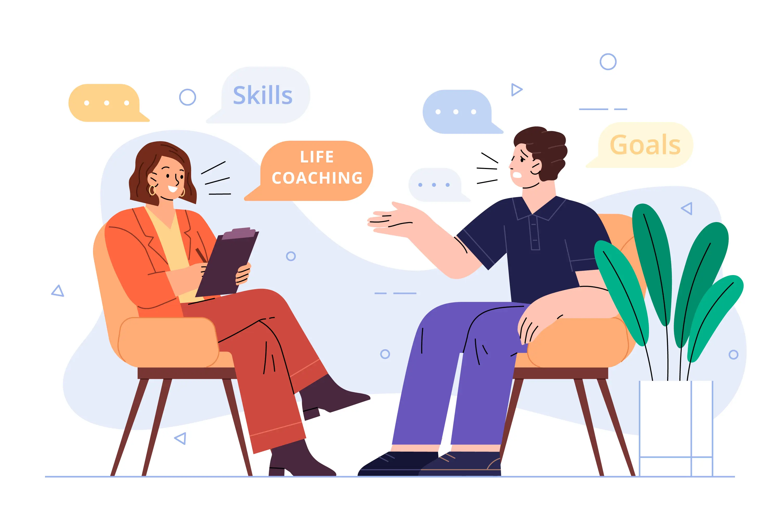 Career counsellor guiding a student