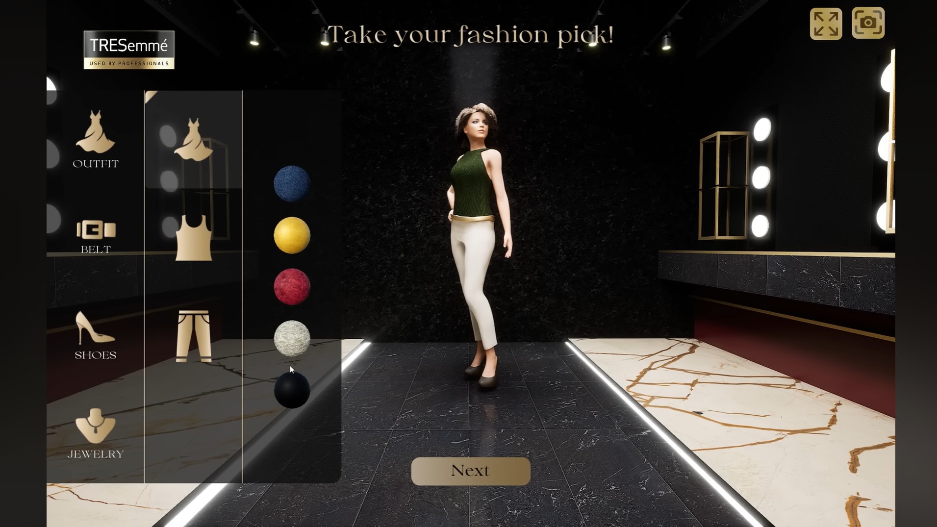 Screenshot of TRESemmé TRESverse.