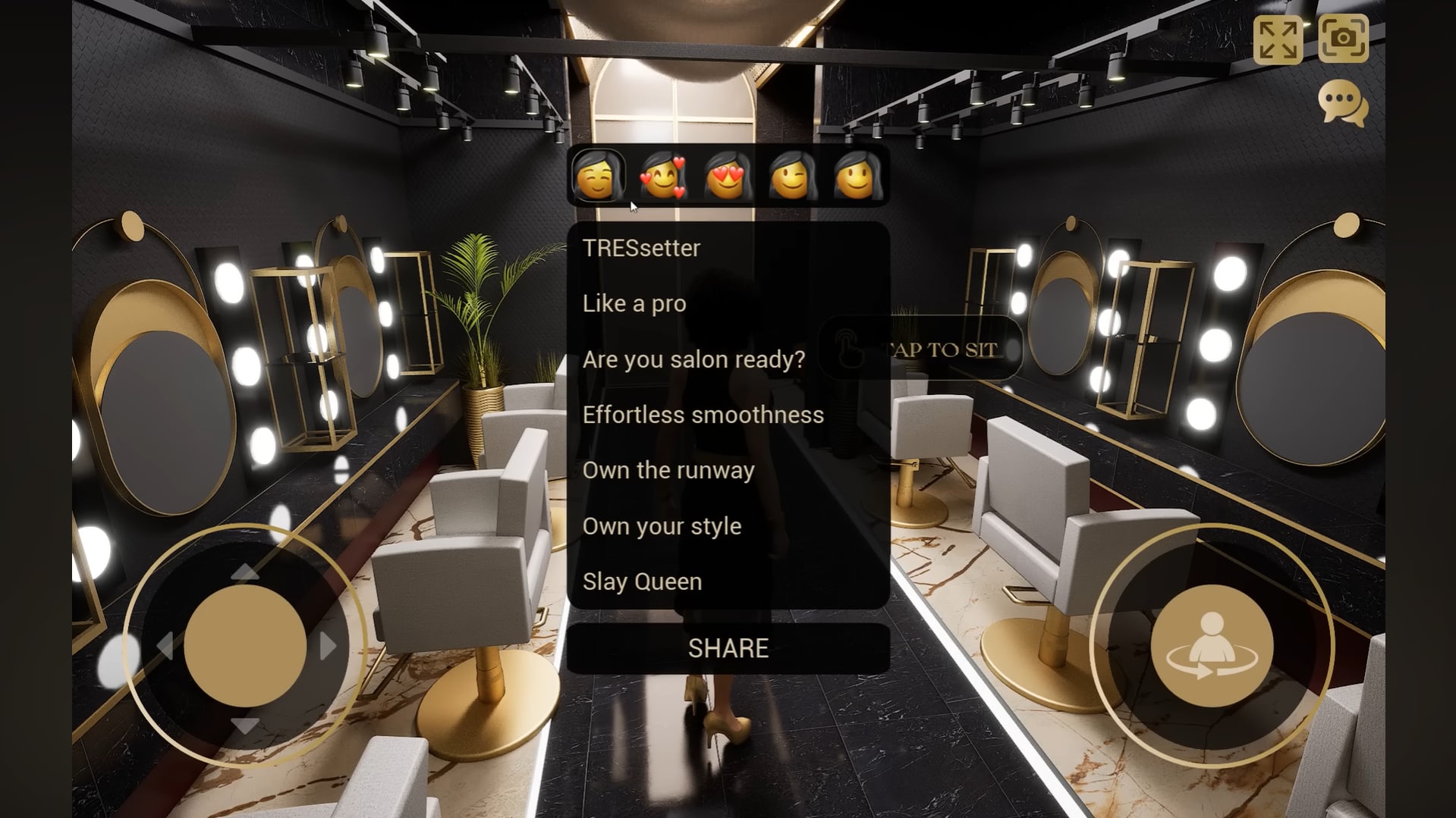 Screenshot of TRESemmé TRESverse.