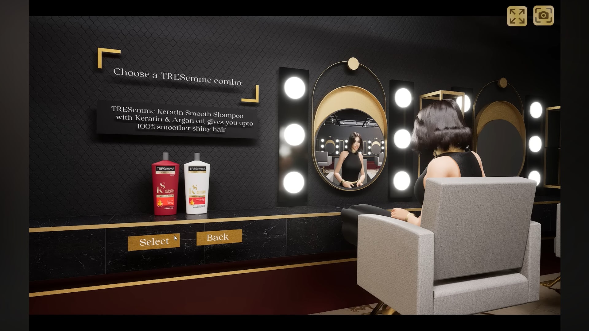 Screenshot of TRESemmé TRESverse.