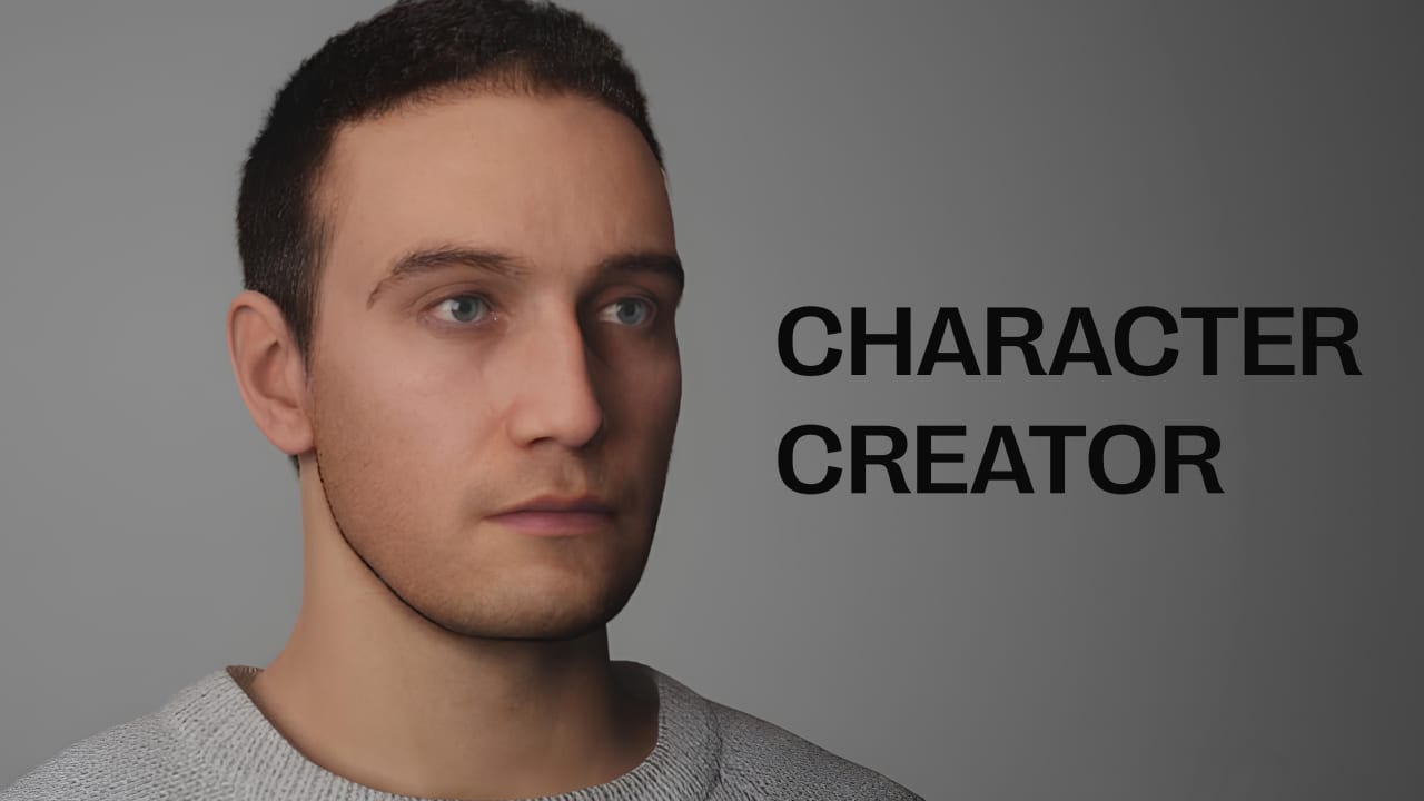 A thumbnail of the final render of one of the premade male characters.