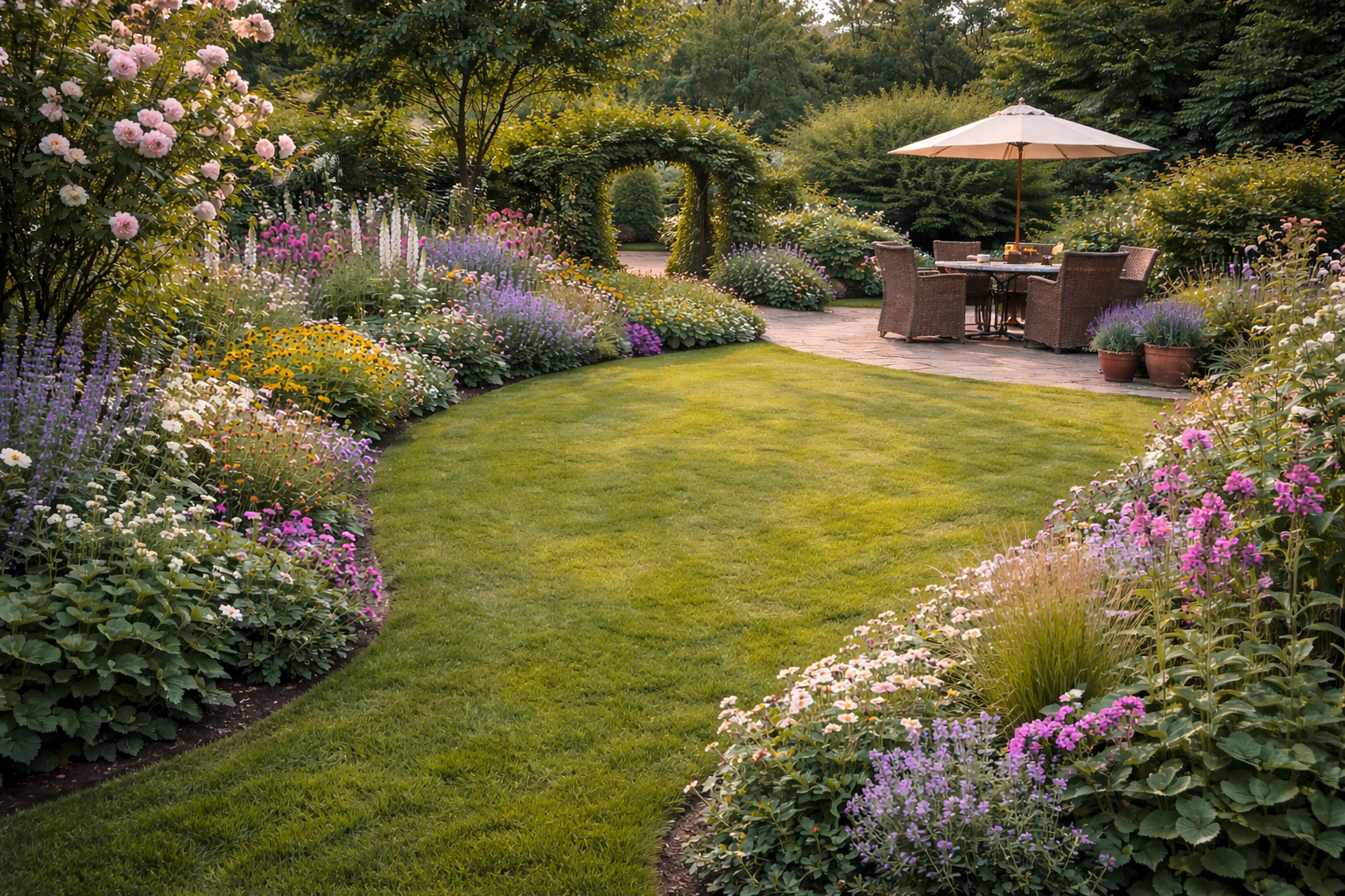 Herbaceous Border garden style example 1
