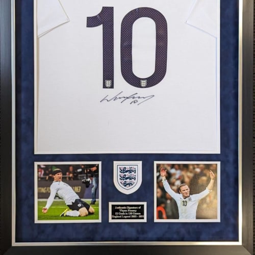 Wayne Rooney Personally Signed/Framed England Shirt  — Antiques & Collectables in Romford