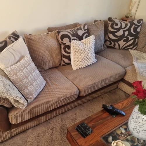 L Shape Corner Sofa, Round Cuddle Chair and Sofa Bed — Furniture & Homeware in Benfleet
