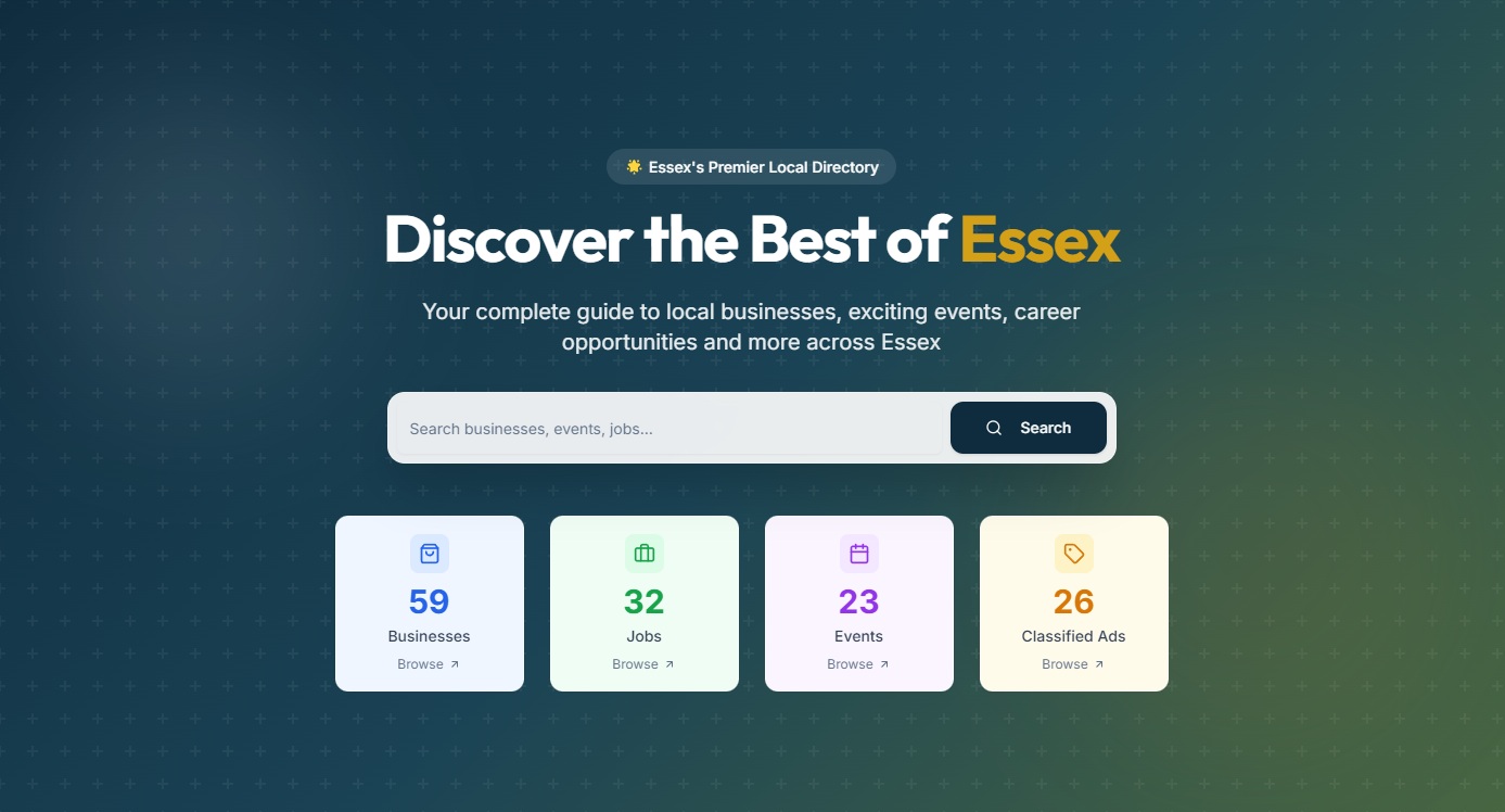 Discover Essex: Your New Local Hub for Businesses, Jobs, Events & Community Services
