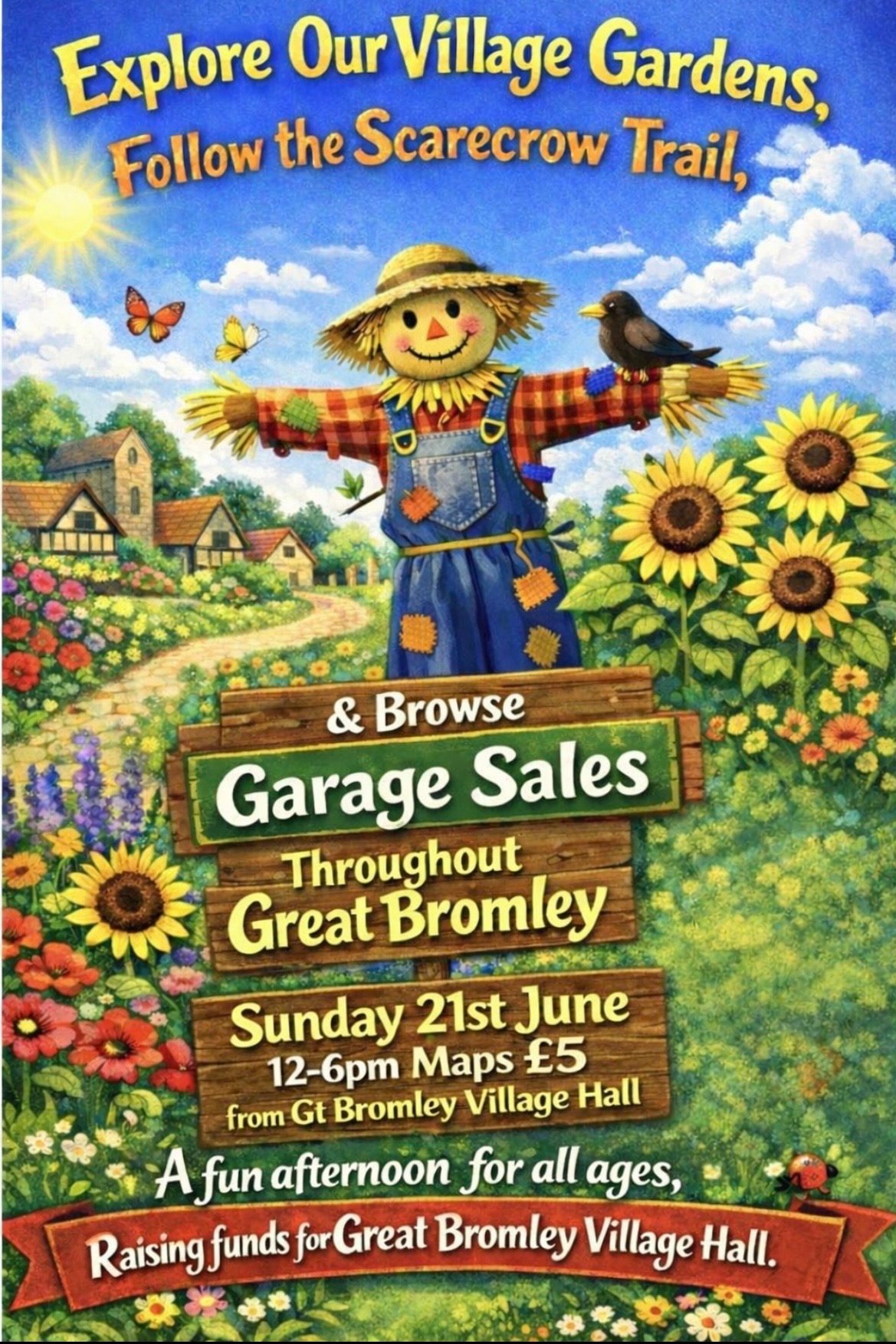 Gt Bromley Open Gardens, Scarecrow Trail And Garage Sale