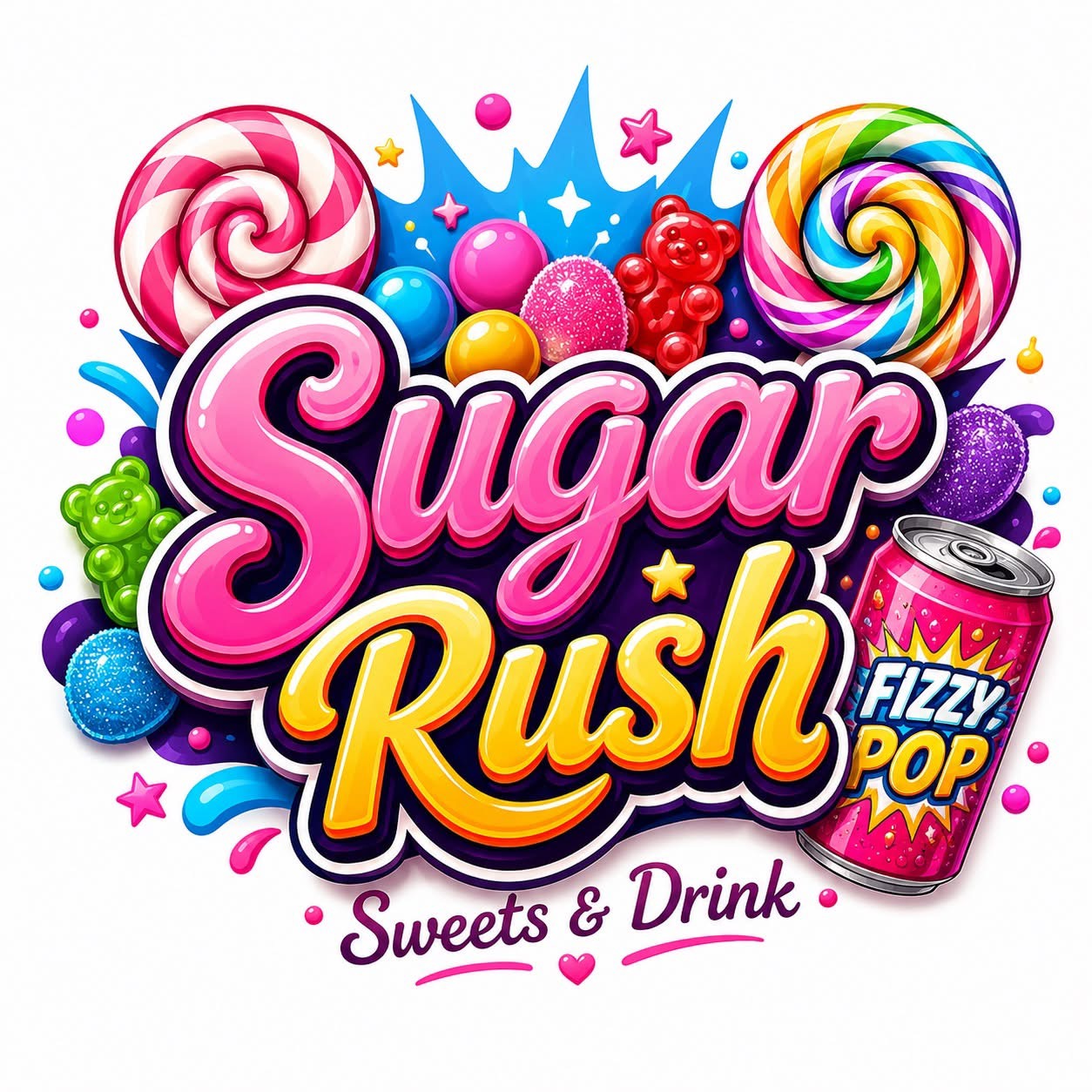 Sugar Rush Sweets And Drinks
