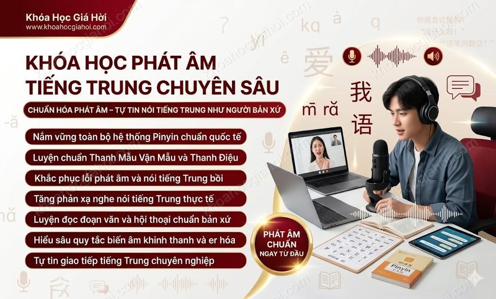 Khóa Học Phát Âm Tiếng Trung Chuyên Sâu