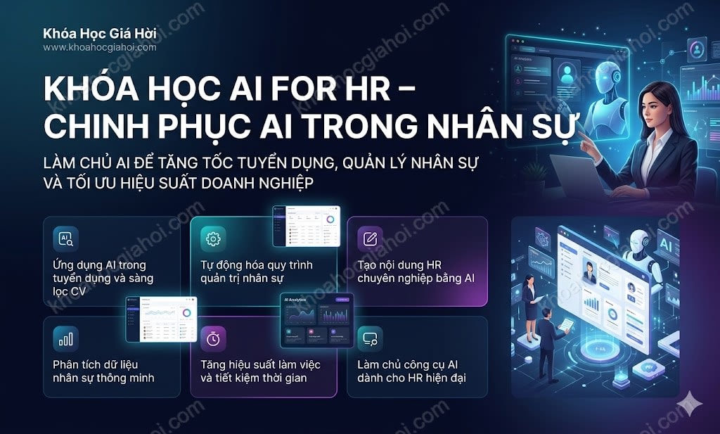 Khóa Học AI For Hr - Chinh Phục AI Trong Nhân Sự