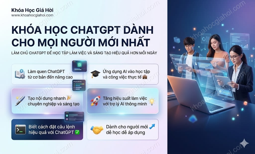 Khóa Học ChatGPT Dành Cho Mọi Người (Mới Nhất)