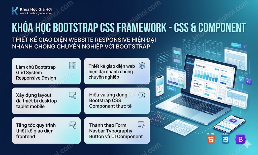 Khóa Học Bootstrap Css Framework - Css & Component