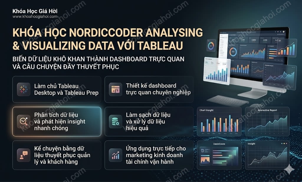 Khóa Học Nordiccoder Analysing & Visualizing Data Với Tableau