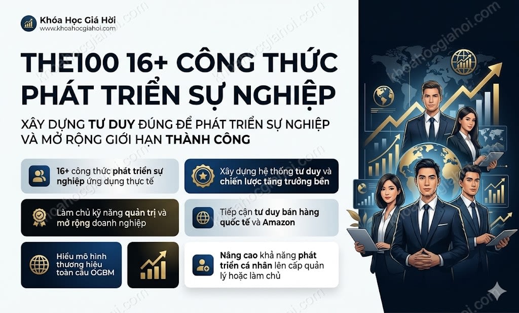 Khóa Học The100 16+ Công Thức Phát Triển Sự Nghiệp