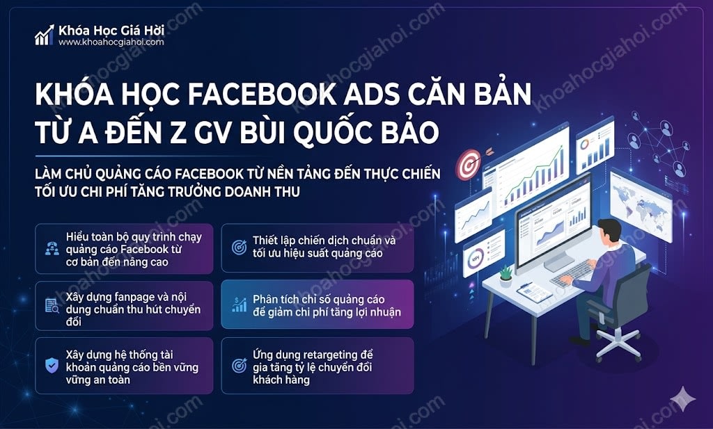 Khóa Học Facebook Ads Căn Bản Từ A Đến Z – Gv. Bùi Quốc Bảo