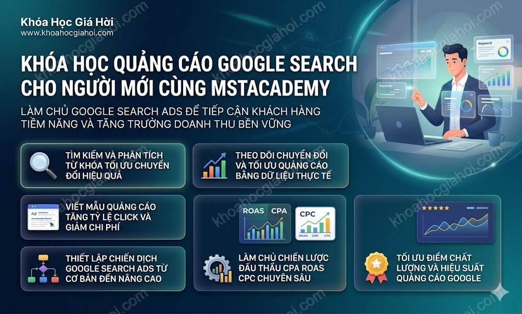 Khóa Học Quảng Cáo Google Search Cho Người Mới Cùng Mstacademy