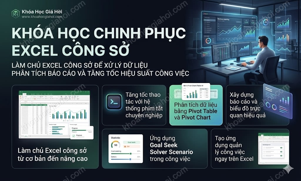 Khóa Học Chinh Phục Excel Công Sở