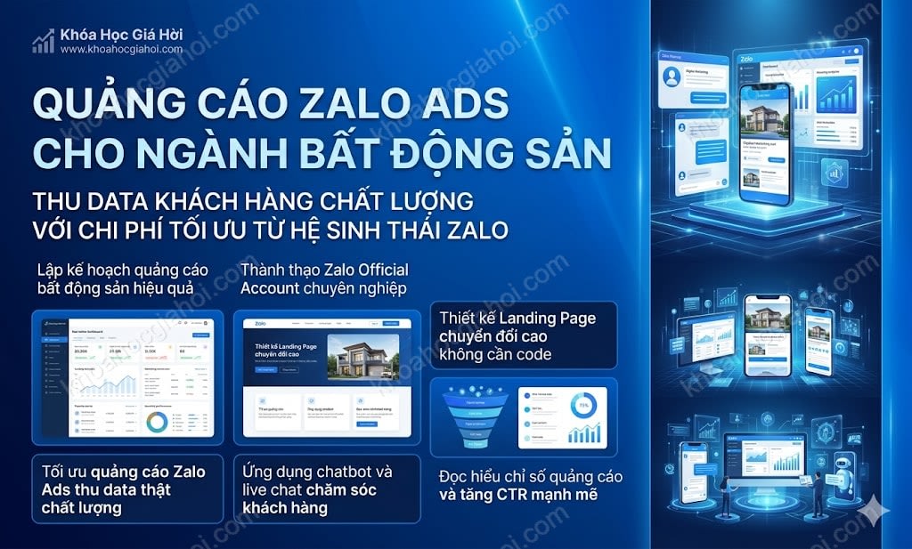 Khóa Học Quảng Cáo Zalo Ads Cho Ngành Bất Động Sản