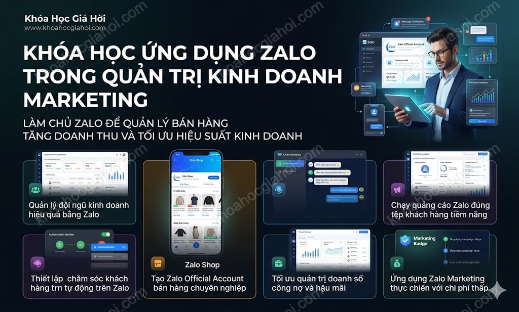 Khóa Học Ứng dụng Zalo trong Quản Trị - Kinh Doanh - Marketing