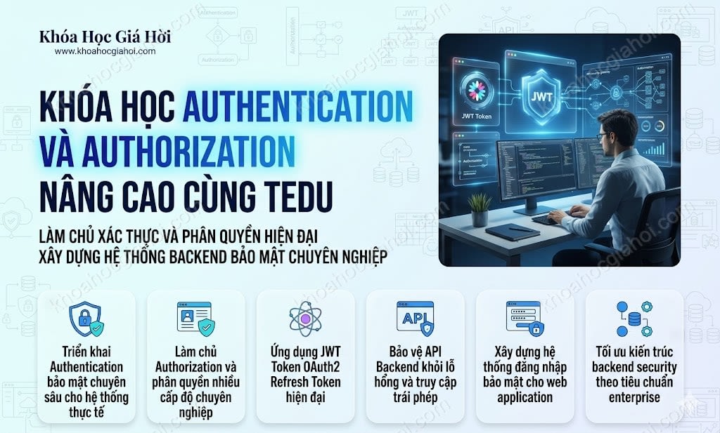 Khóa Học Authentication Và Authorization Nâng Cao Cùng Tedu