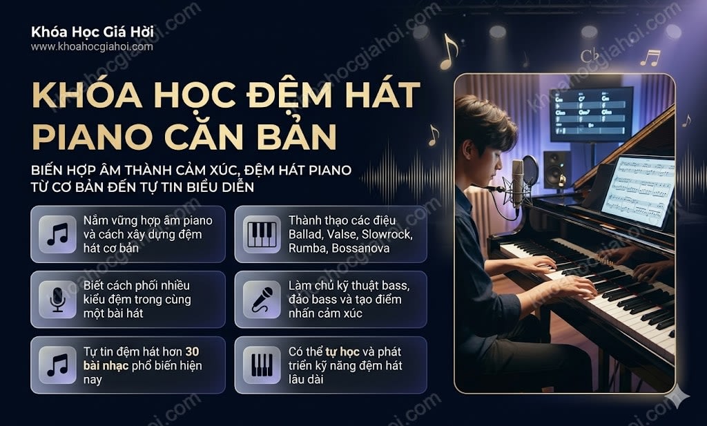 Khóa Học Đệm Hát Piano Căn Bản