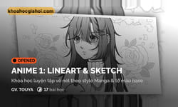 Khoá Học Vẽ Anime Cơ Bản 1: Sketch & Lineart Digital Art Cùng Digiart Academy