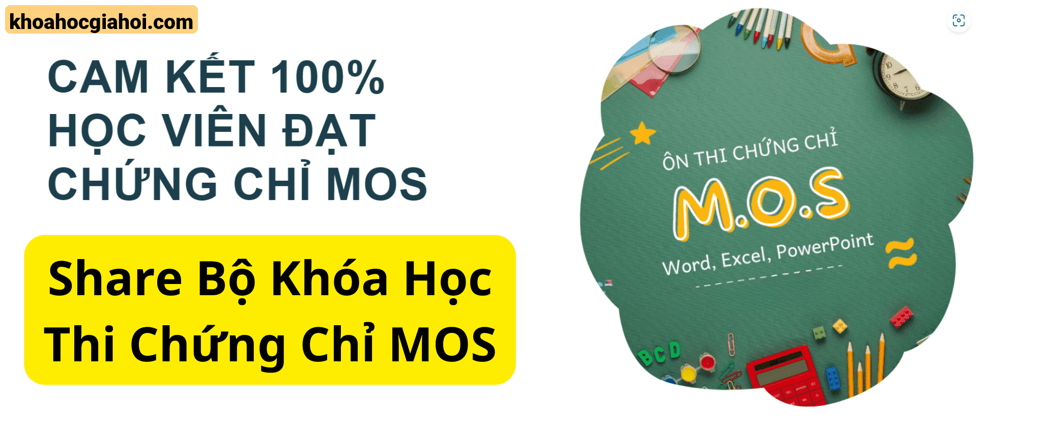 Combo 12 Khóa Học Chinh Phục Mos Excel, Word, Powerpoint