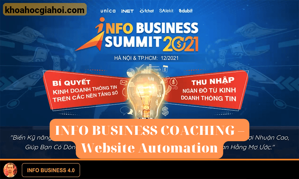 Khóa Học Info Business Coaching – Website Automation