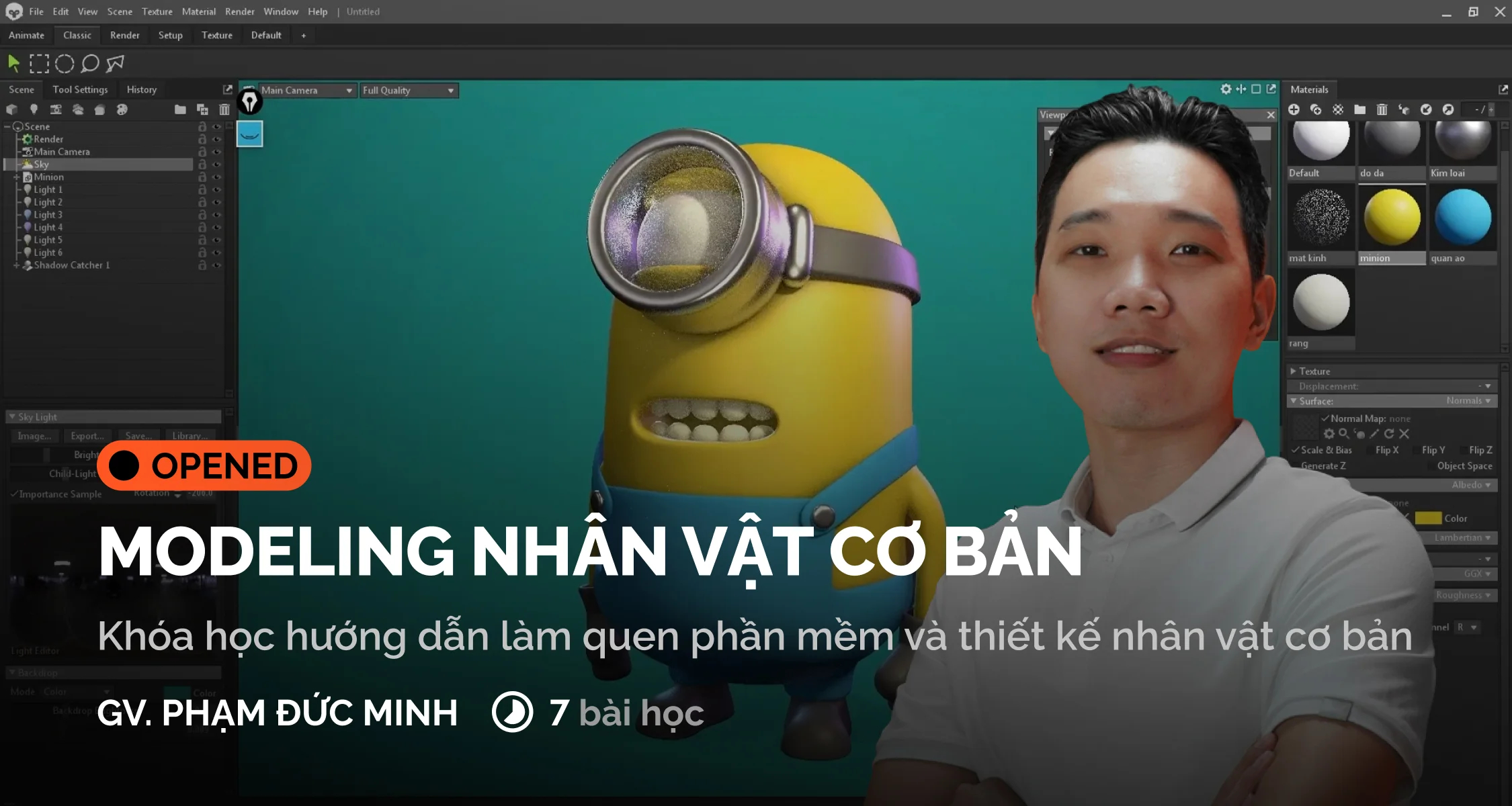Khóa Học Modeling Nhân Vật Cơ Bản Cùng Digiart Academy