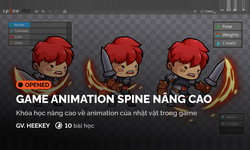 Khóa Học Game Animation Spine Nâng Cao Cùng Digiart Academy
