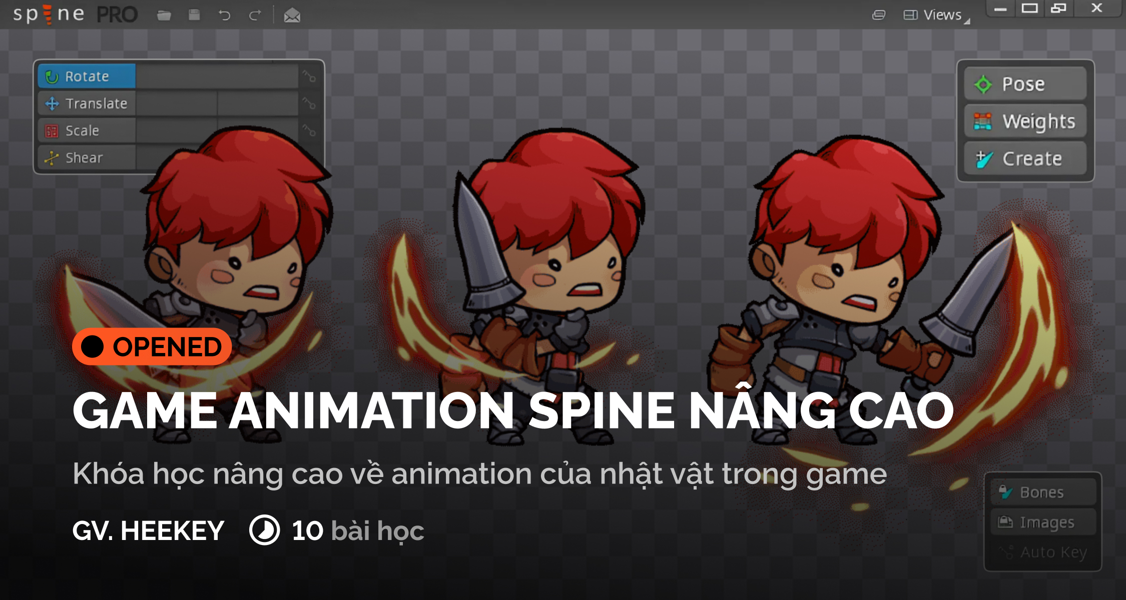 Khóa Học Game Animation Spine Nâng Cao Cùng Digiart Academy