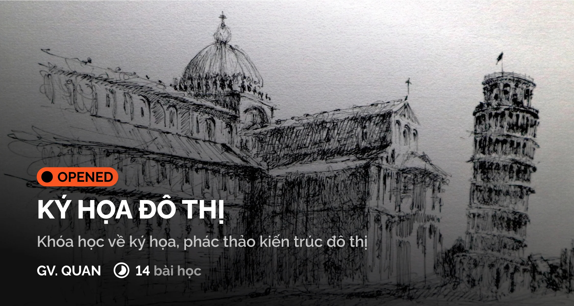 Khóa Học Ký Hoạ Kiến Trúc Đô Thị Cùng Digiart Academy