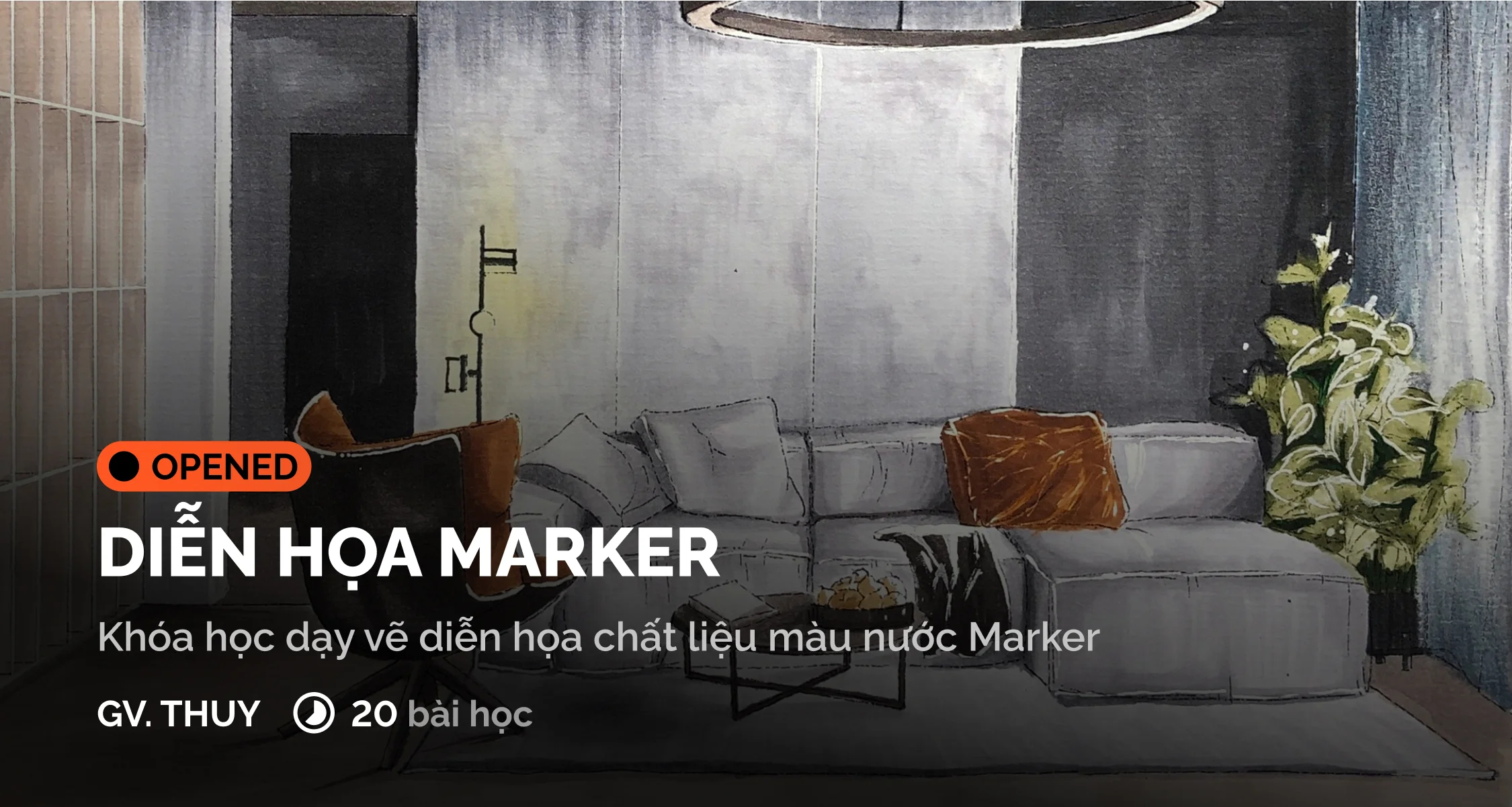 Khóa Học Diễn Họa Marker Cùng Digiart Academy