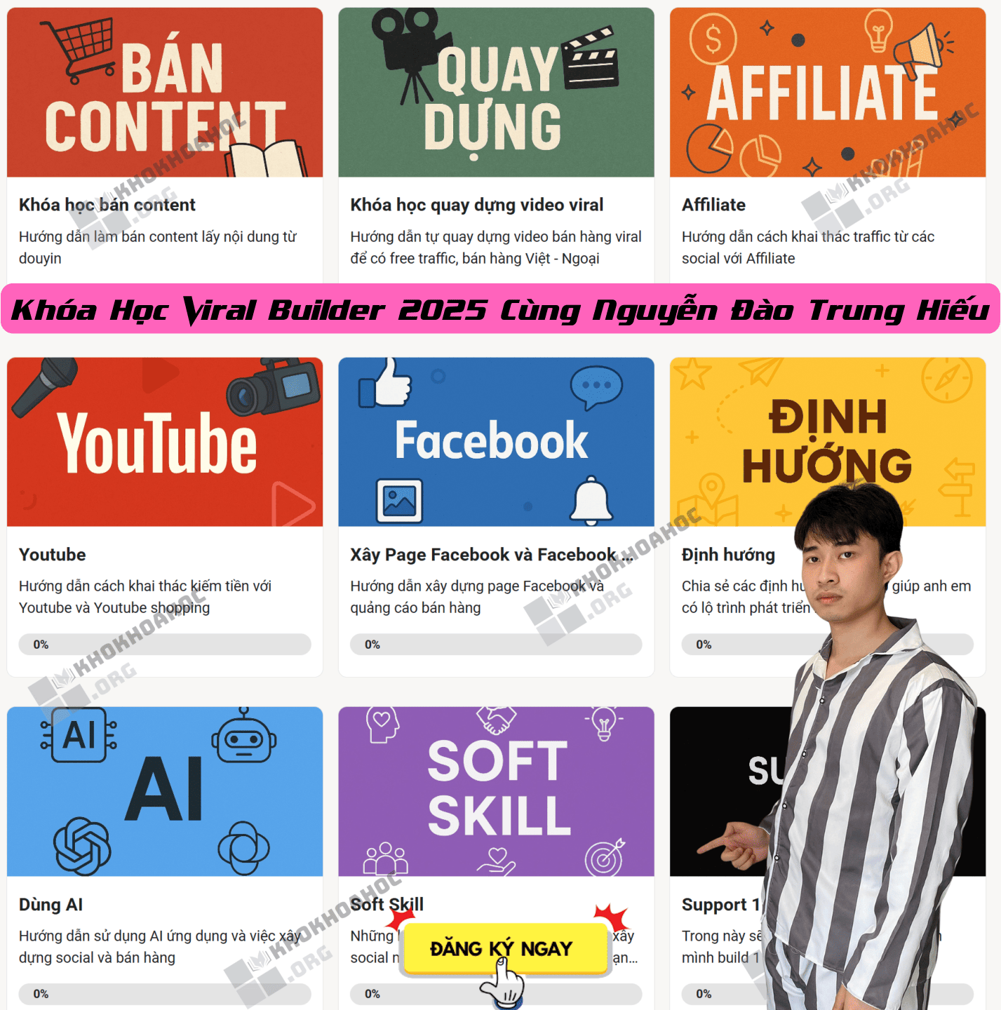 Khóa Học Viral Builder 2025 Cùng Nguyễn Đào Trung Hiếu