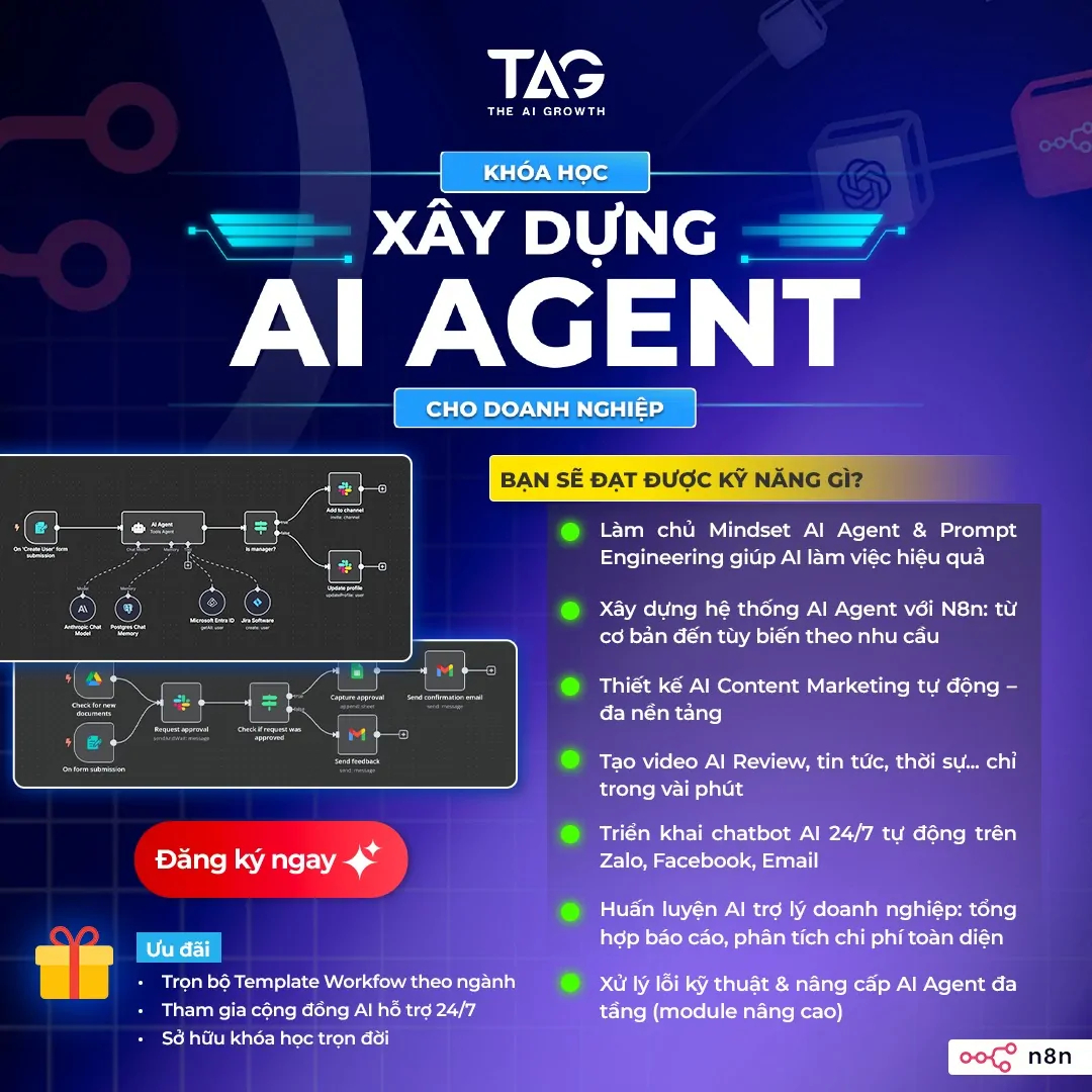 Khóa Học Xây Dựng AI Agent – The AI Growth