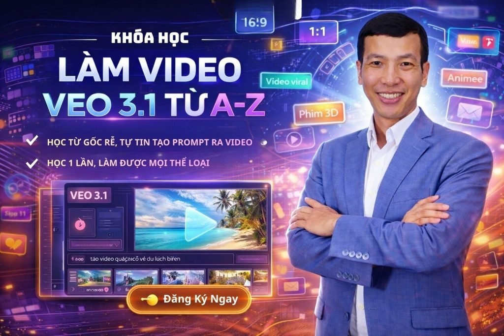 Khóa Học Làm Video VEO 3.1 Từ A – Z Cùng Lê Đăng Khương