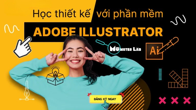 Khóa học Illustrator Cơ Bản 2025 Cùng Monster Lab Academy