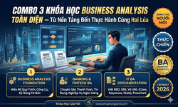 Combo 3 Khóa Học Business Analysis Toàn Diện – Từ Nền Tảng Đến Thực Hành Cùng Hai Lúa Học Business Analysis