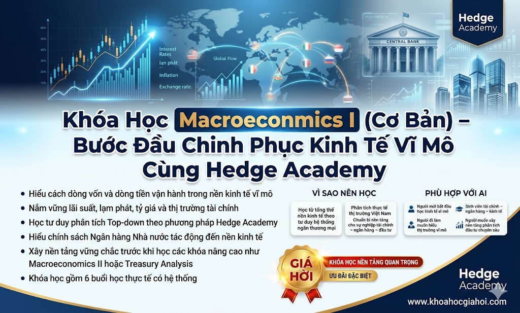 Khóa Học Macroeconomics I (Cơ Bản) – Bước Đầu Chinh Phục Kinh Tế Vĩ Mô Cùng Hedge Academy