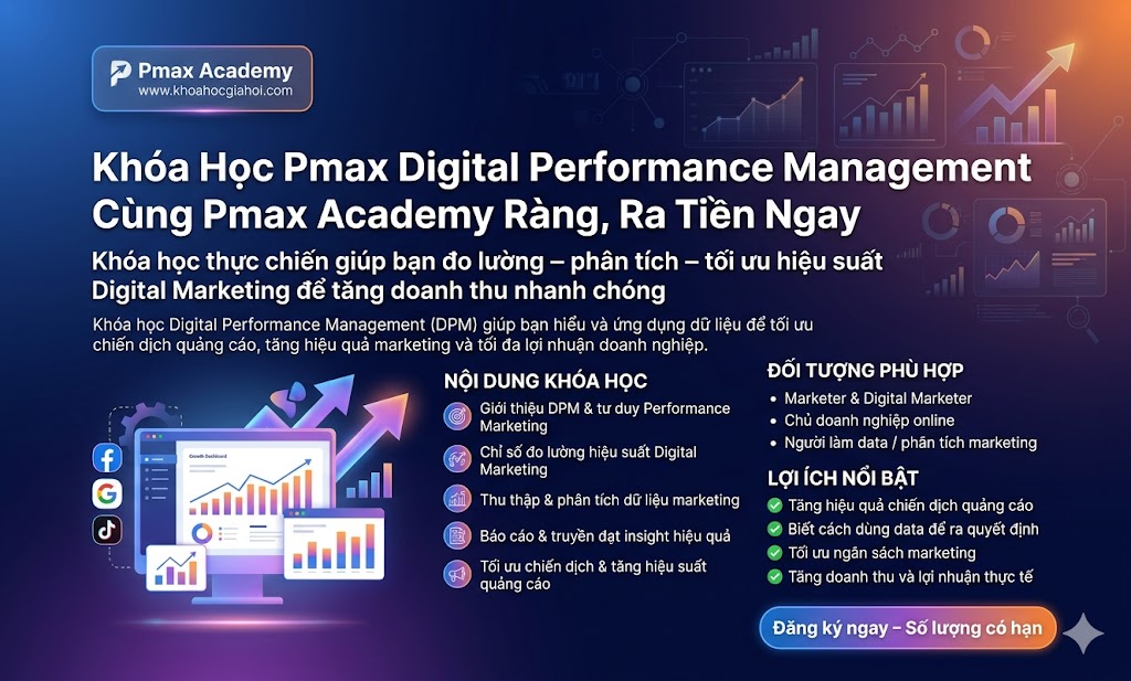 Khóa Học Pmax Digital Performance Management Cùng Pmax Academy