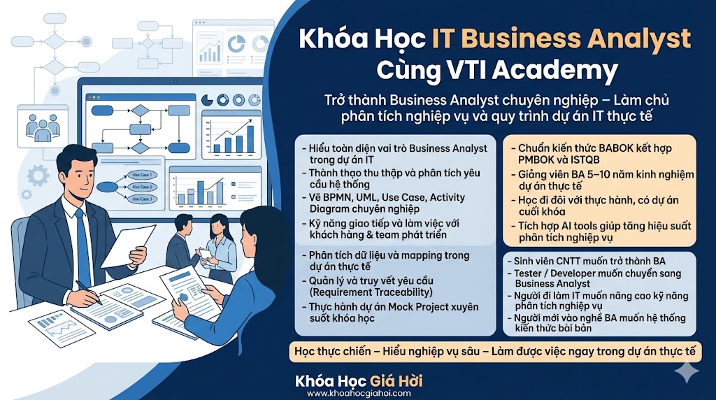 Khóa Học IT Business Analyst Cùng VTI Academy