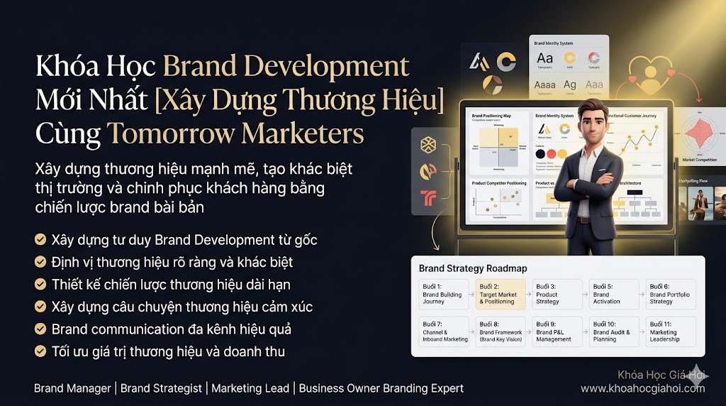 Khóa Học Brand Development Mới Nhất [Xây Dựng Thương Hiệu] Cùng Tomorrow Marketers