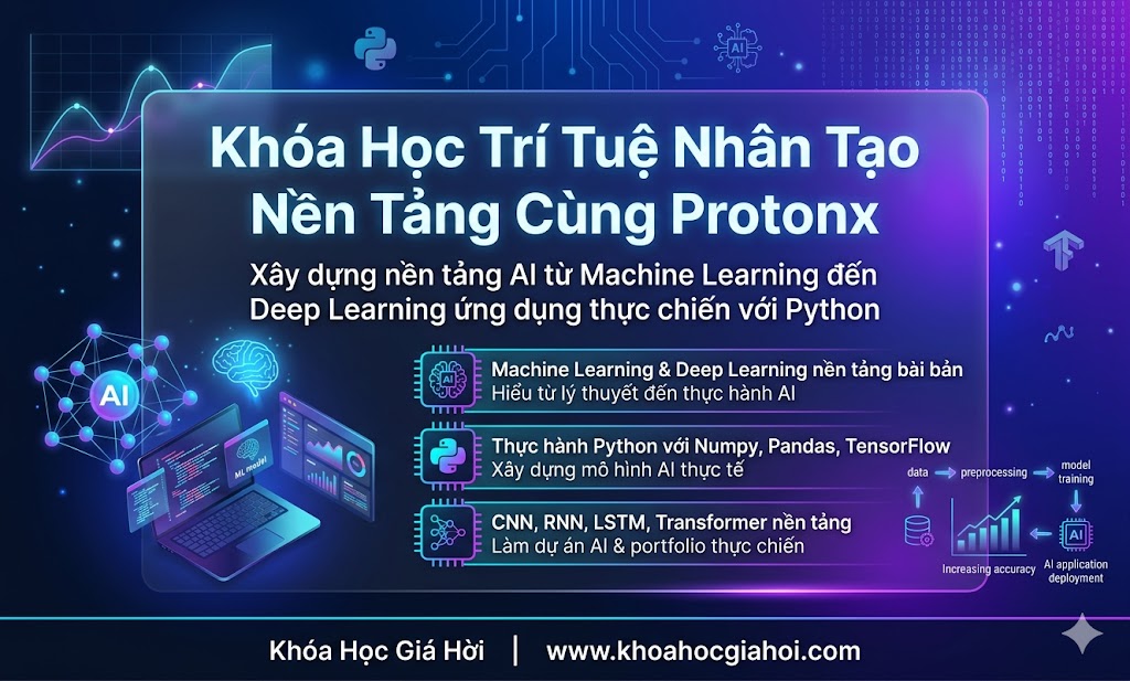 Khóa Học Trí Tuệ Nhân Tạo Nền Tảng Cùng ProtonX