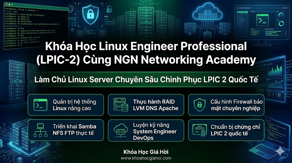 Khóa Học Linux Engineer Professional (LPIC-2) Cùng NGN Networking Academy