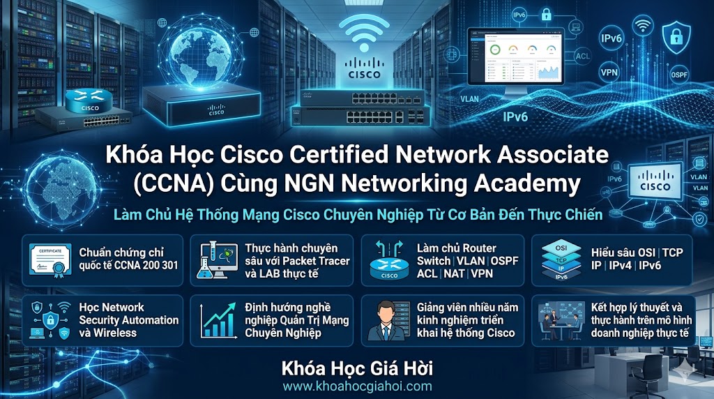 Khóa Học Cisco Certified Network Associate (CCNA) Cùng NGN Networking Academy