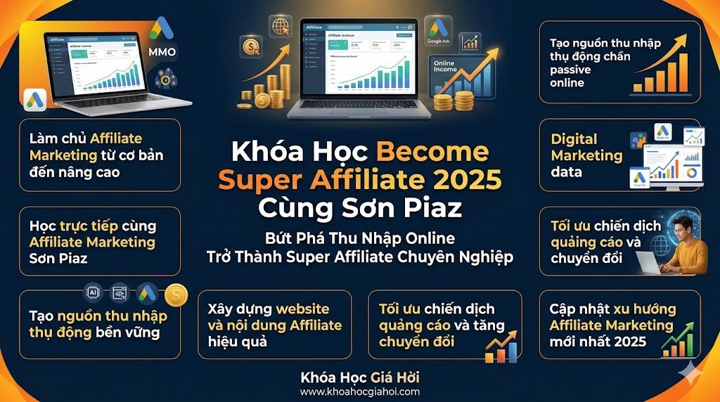 Khóa Học Become Super Affiliate 2025 Cùng Sơn Piaz