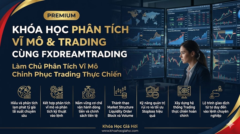 Khóa Học Phân Tích Vĩ Mô & Trading Cùng Fxdreamtrading