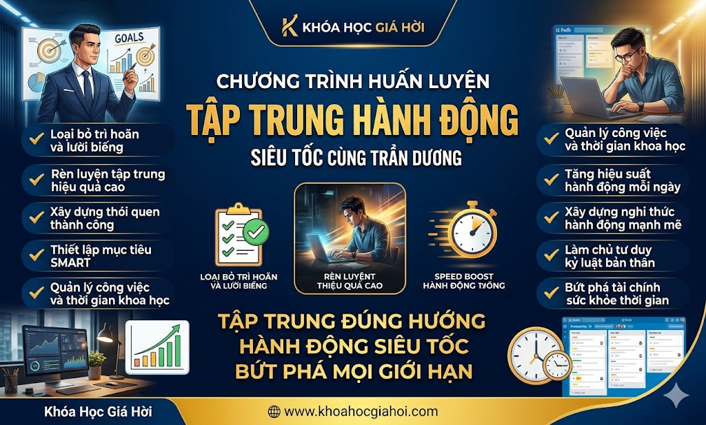 Chương Trình Huấn Luyện Tập Trung Hành Động Siêu Tốc Cùng Trần Dương