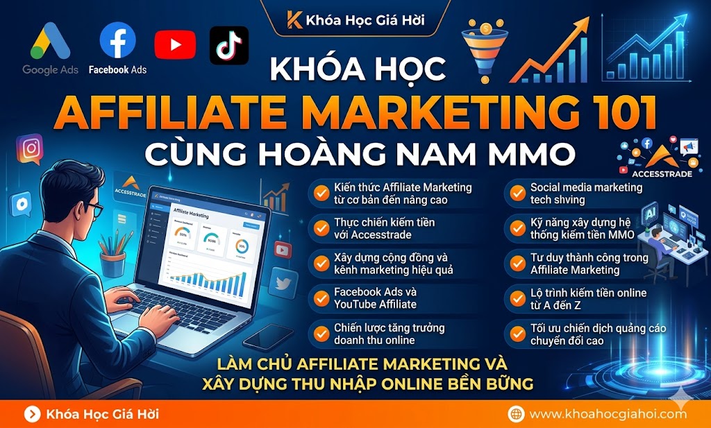 Khóa Học Affiliate Marketing 101 Cùng Hoàng Nam MMO